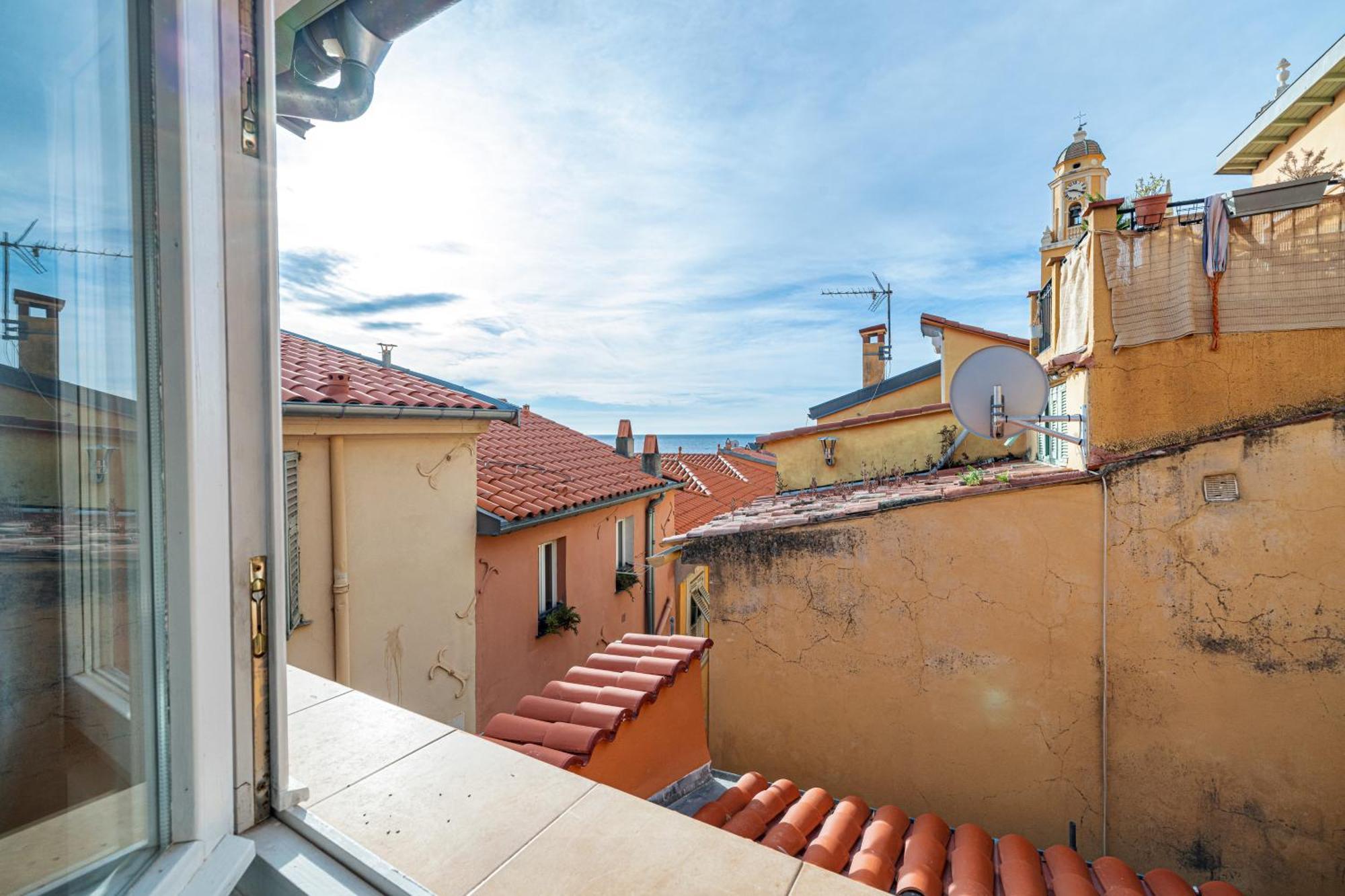 Le Bougainvillier Menton Vieille Ville Buitenkant foto