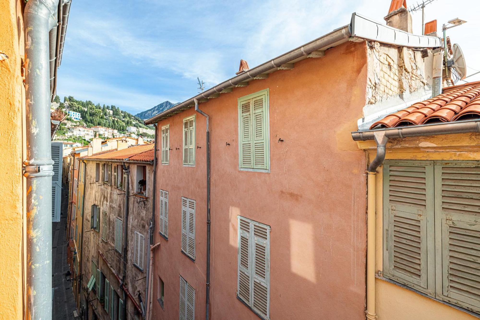 Le Bougainvillier Menton Vieille Ville Buitenkant foto