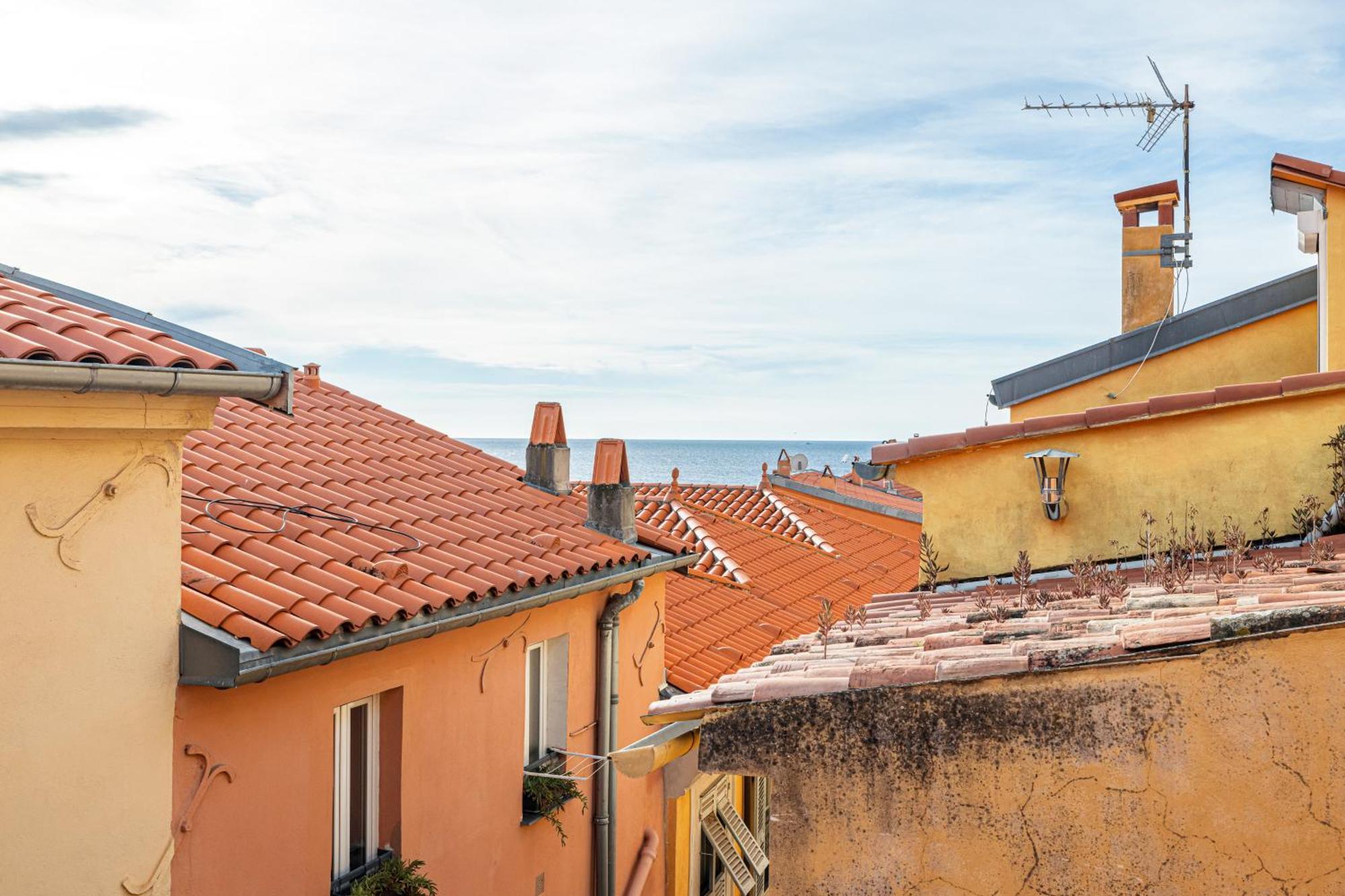 Le Bougainvillier Menton Vieille Ville Buitenkant foto