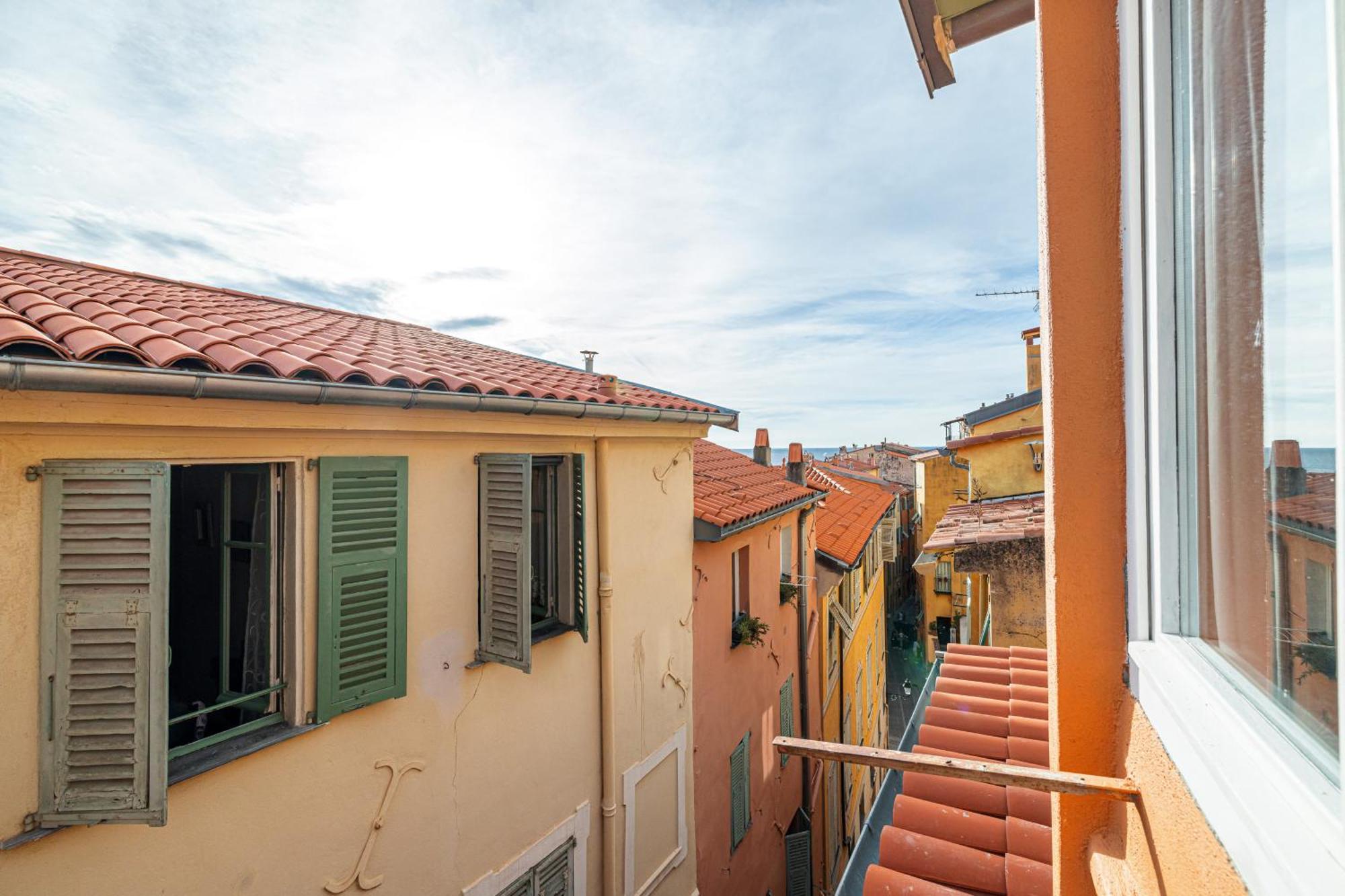 Le Bougainvillier Menton Vieille Ville Buitenkant foto